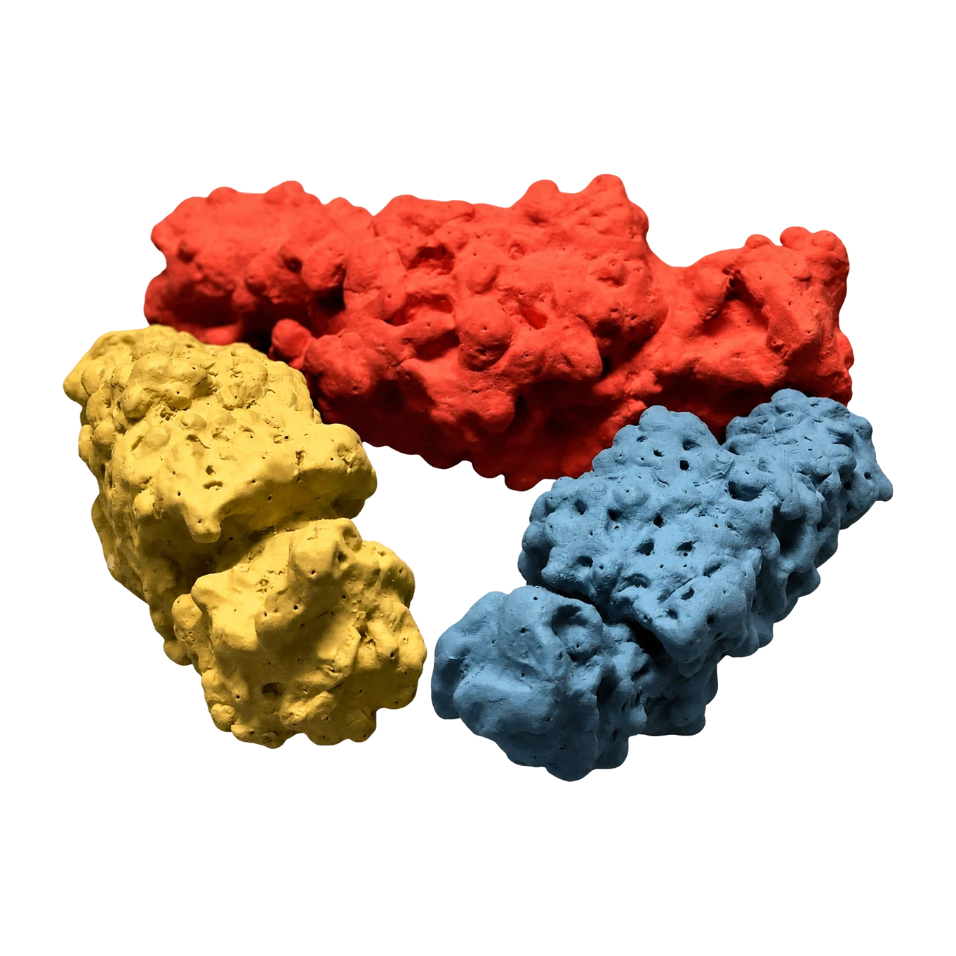 Ceramic sculpture of the E. Coli Fluc channel